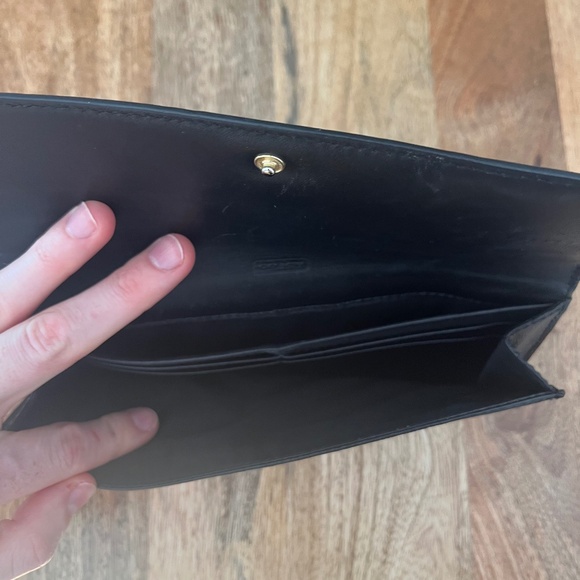 Coach Black Pebble Leather Wallet - Picture 2 of 7